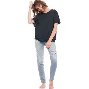 Free People x Sandrine Rose High Waisted Skinny Jeans, Sz 30, NWT in Light Blue
